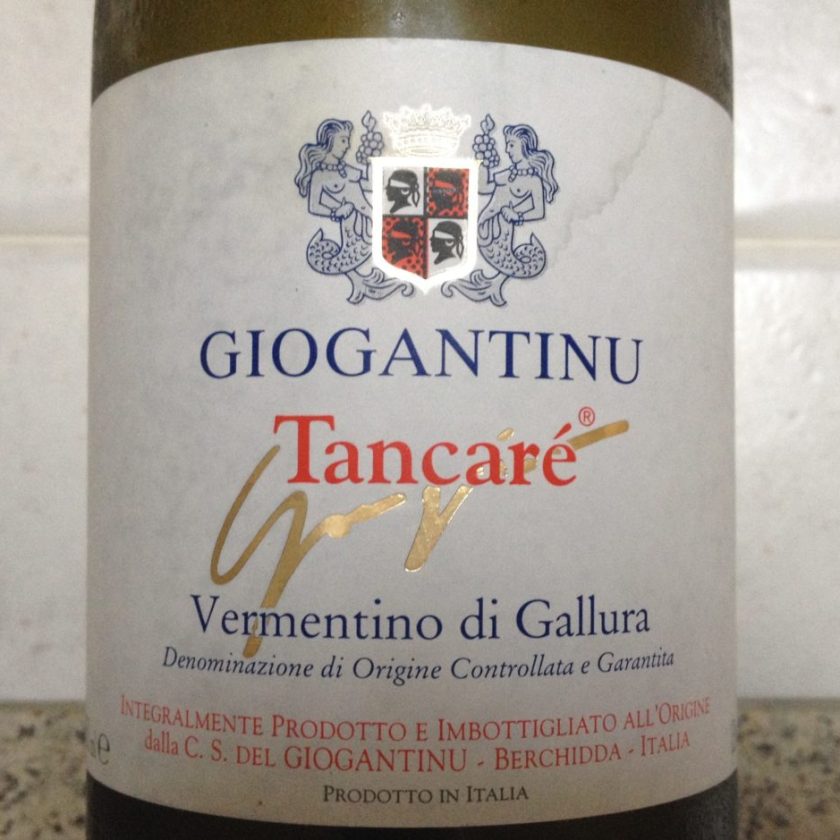 Vermentino di Gallura Docg Tancare 2014 Giogantinu e1465071479954