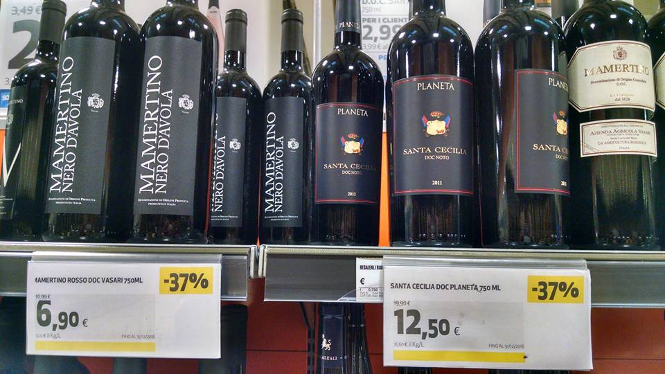 planeta santa cecilia doc noto promozione sconto supermercato