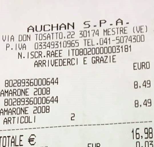 amarone argento black friday auchan mestre 3