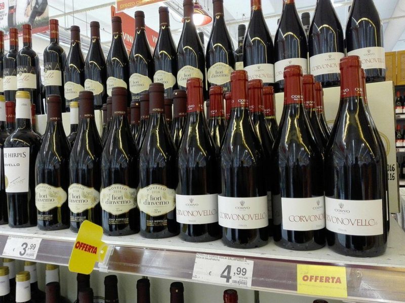 vino novello supermercato gdo 2016 crisi caldarroste e1478108394429