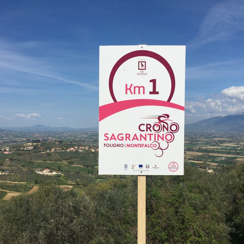 Cartello segnaletico Crono Sagrantino scaled