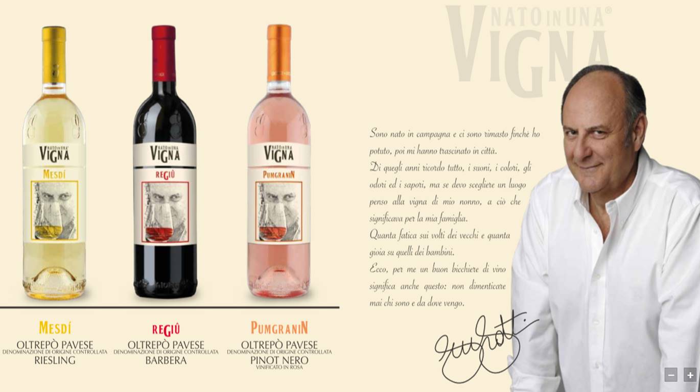 vino gerry scotti nati in una vigna oltrepo