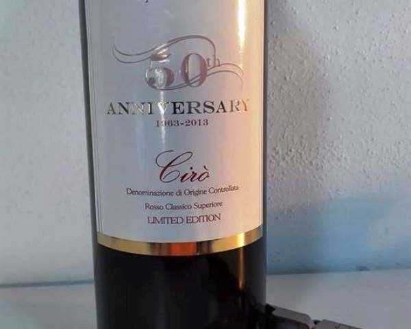 Anniversary 1963 2013 Cirò Rosso Classico Superiore Doc di Caparra e Siciliani 1