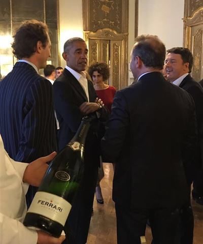 Obama brinda con Ferrari al Global Food Innovation di Milano