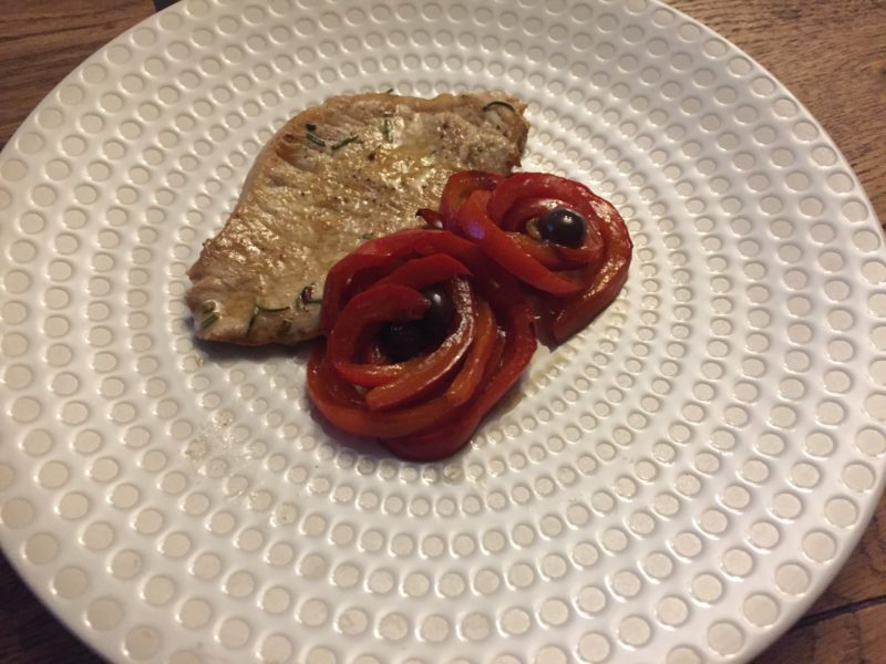 RICETTA Lonza alla birra e peperoni alle olive 3 1