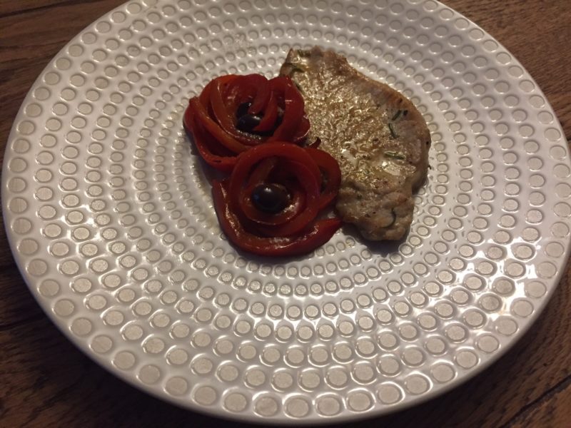 RICETTA Lonza alla birra e peperoni alle olive 4