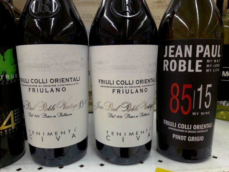 Tenimenti Civa rivede etichetta friulani Jean Paul Roble 1