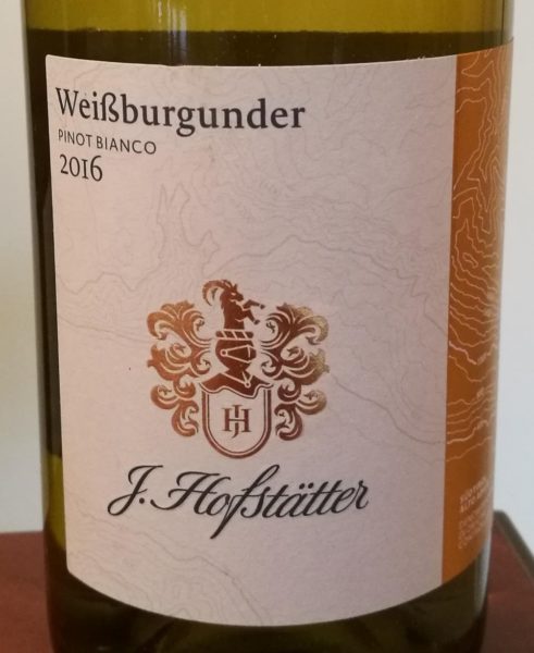 Wessburgunder Hofstatter