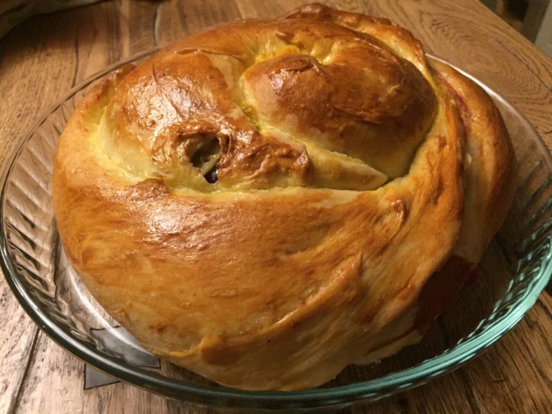 pizza napoletana di scarole pan brioche 1 1