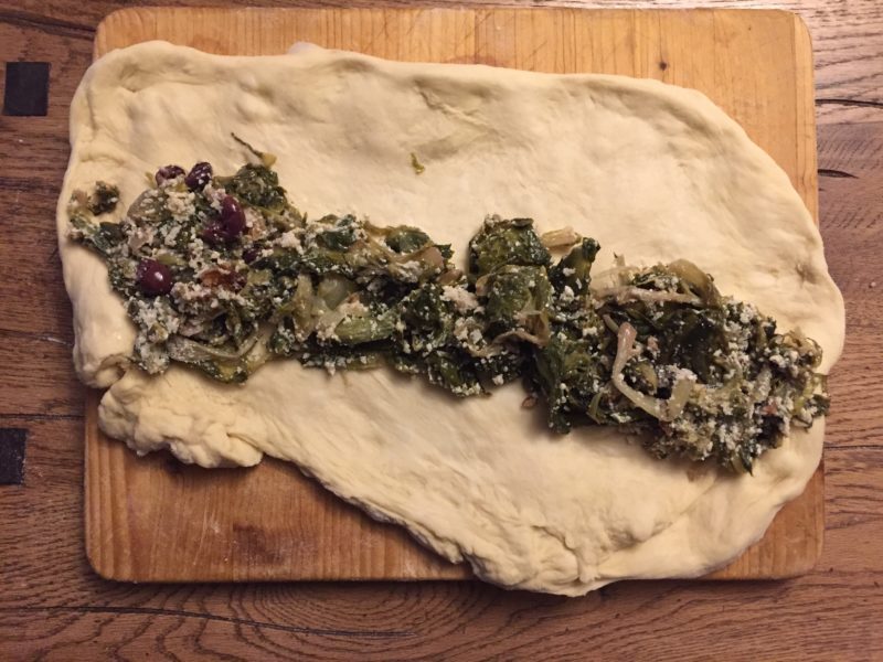 pizza napoletana di scarole pan brioche 5