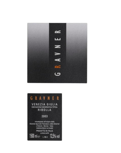 Etichetta ribolla 2003 riserva magnum