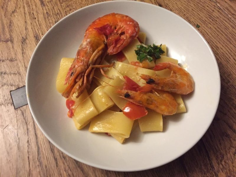 RICETTA Calamarata ai gamberi