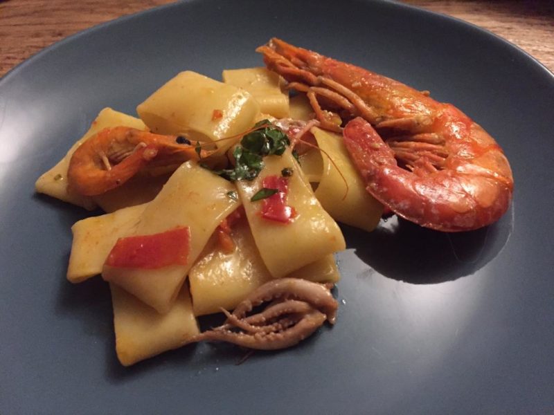 calamarata ai gamberi ricetta 2
