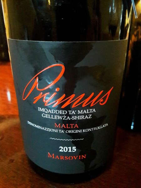 primus marsovin gellewza syrah malta vino