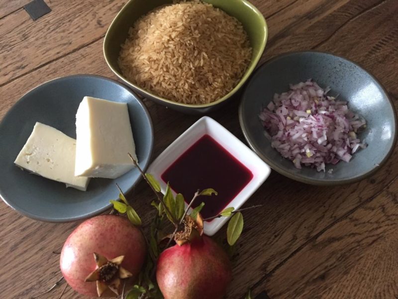 ricetta risotto melograno