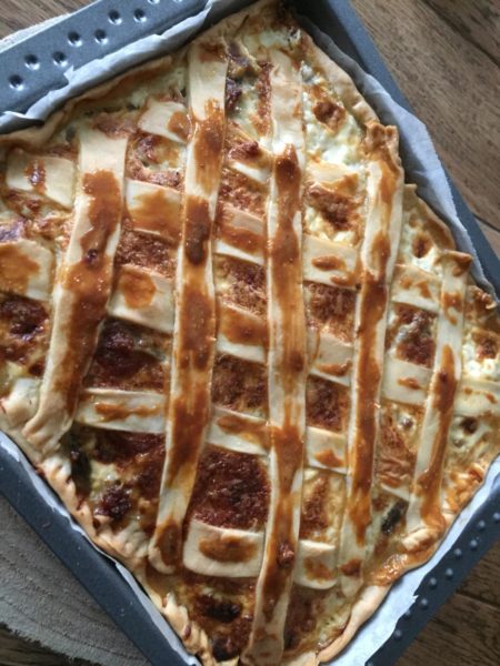 RICETTA Torta salata con funghi e salsiccia