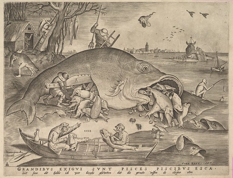 pesce grande mangia pesce piccolo pieter bruegel