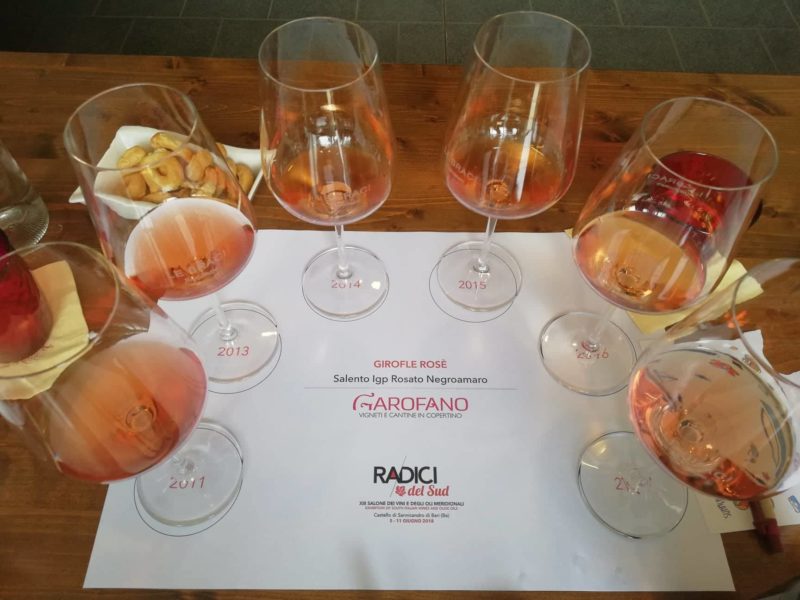 Girofle di Garofano alias il rosato brizzolato verticale memorabile a Radici del Sud 5 1