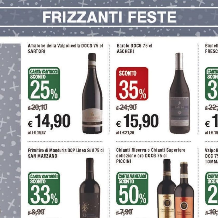 Natale al supermercato i vini in promozione da non perdere