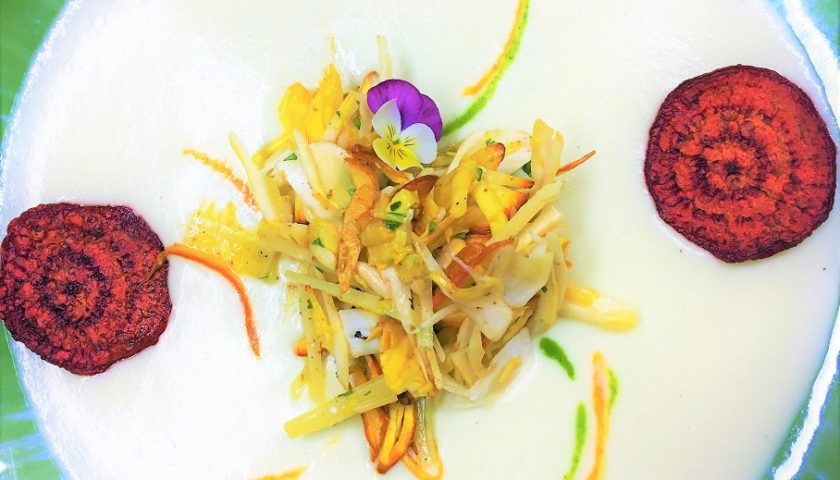 LioPellegrini crema cipolle rosa al blu di Moncenisio