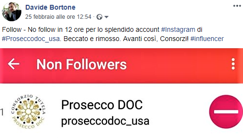 Prosecco Doc pugno duro del Consorzio contro lo stile influencer su Instragram