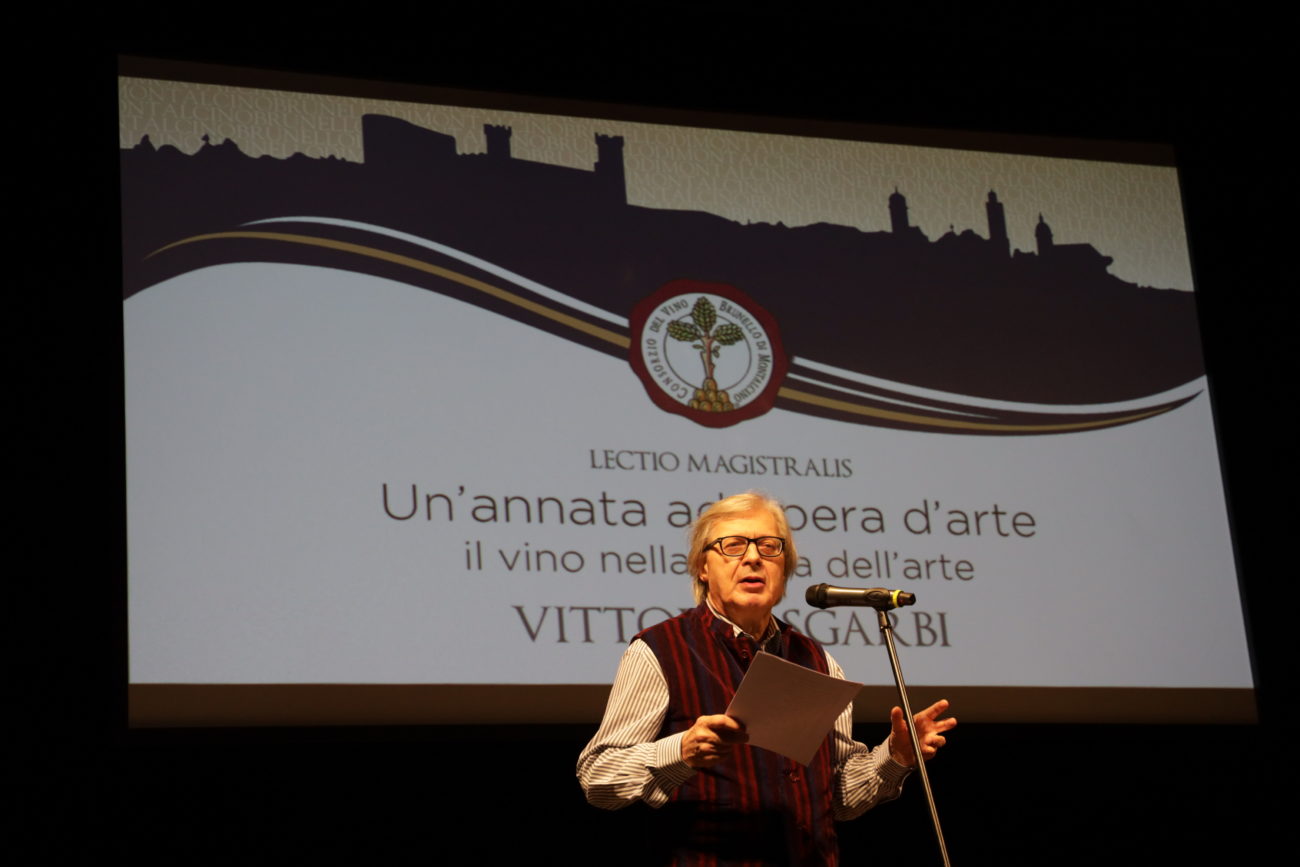 Sgarbi a Montalcino Oggi arte evolve nel vino più che tra sedicenti artisti