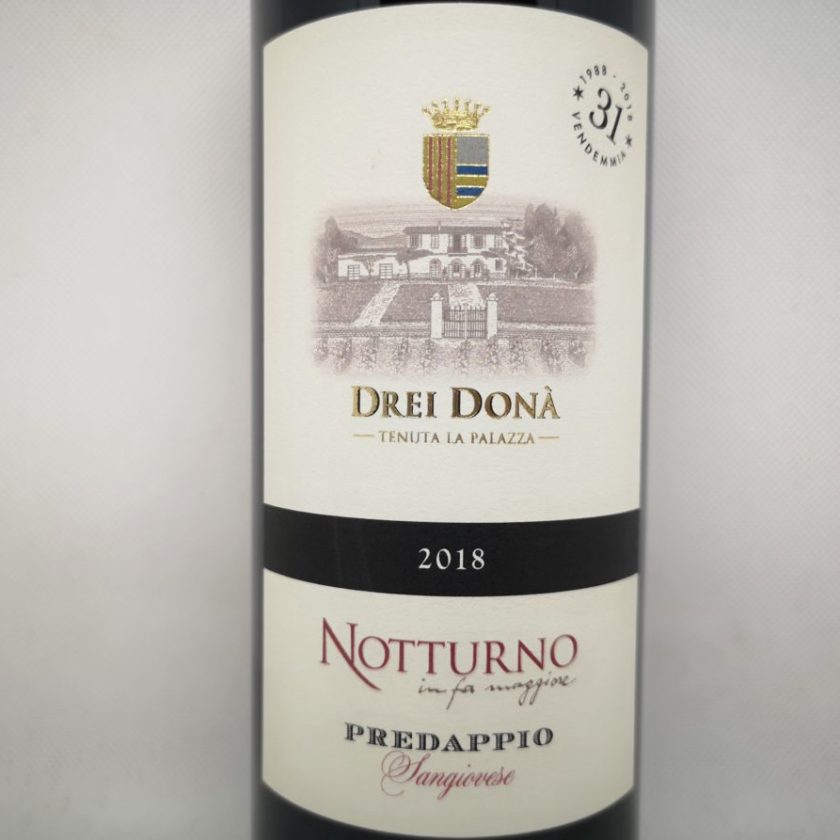 Romagna Doc Sangiovese Predappio 2018 Notturno Drei Dona Vignaioli Fivi al supermercato