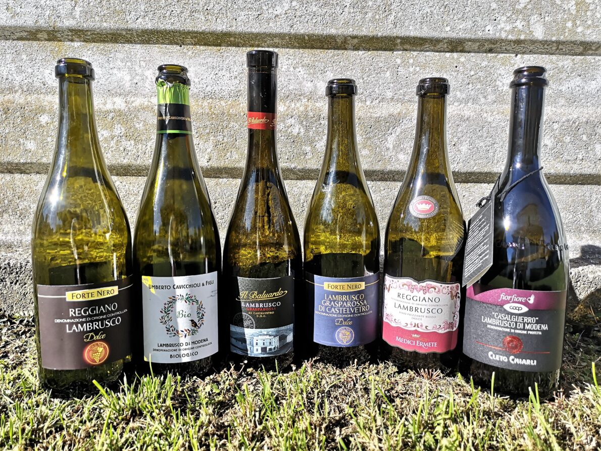 Lambrusco al supermercato migliori e peggiori la degustazione 1