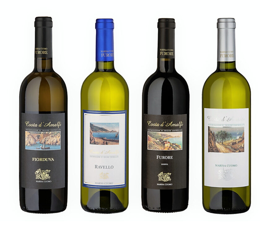 Marisa Cuomo cantina en plein guida top 100 migliori vini italiani winemag.it Costa d Amalfi Doc Furore Bianco Fiorduva Ravello Furore Rosso Riserva 2016 Costa Amalfi Doc Bianco