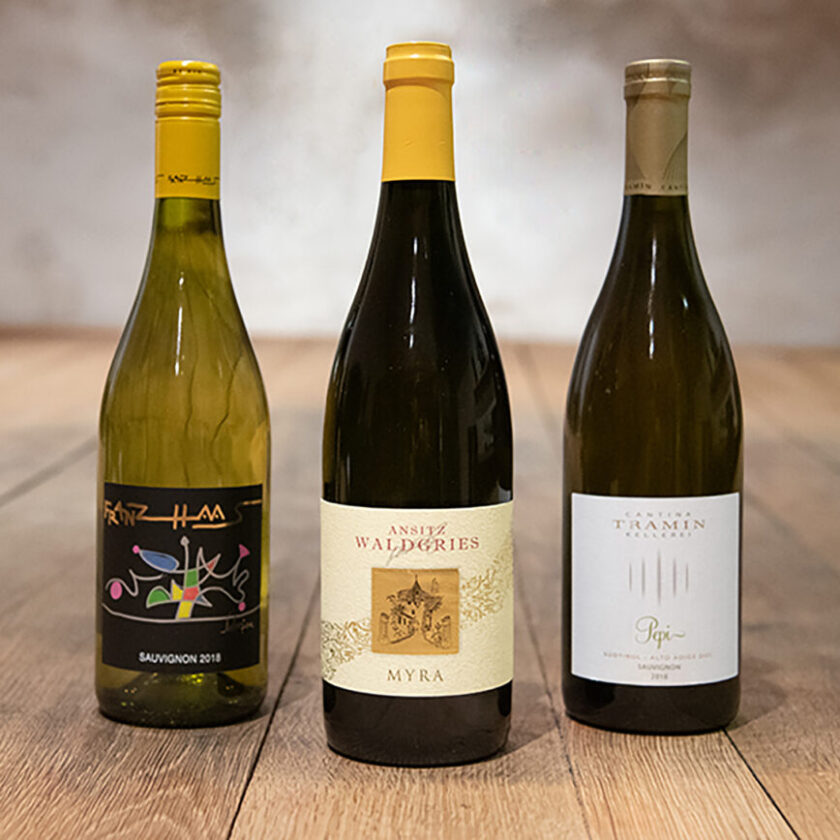 I 10 migliori Sauvignon Blanc italiani podio Ansitz Waldgries Franz Haas Tramin