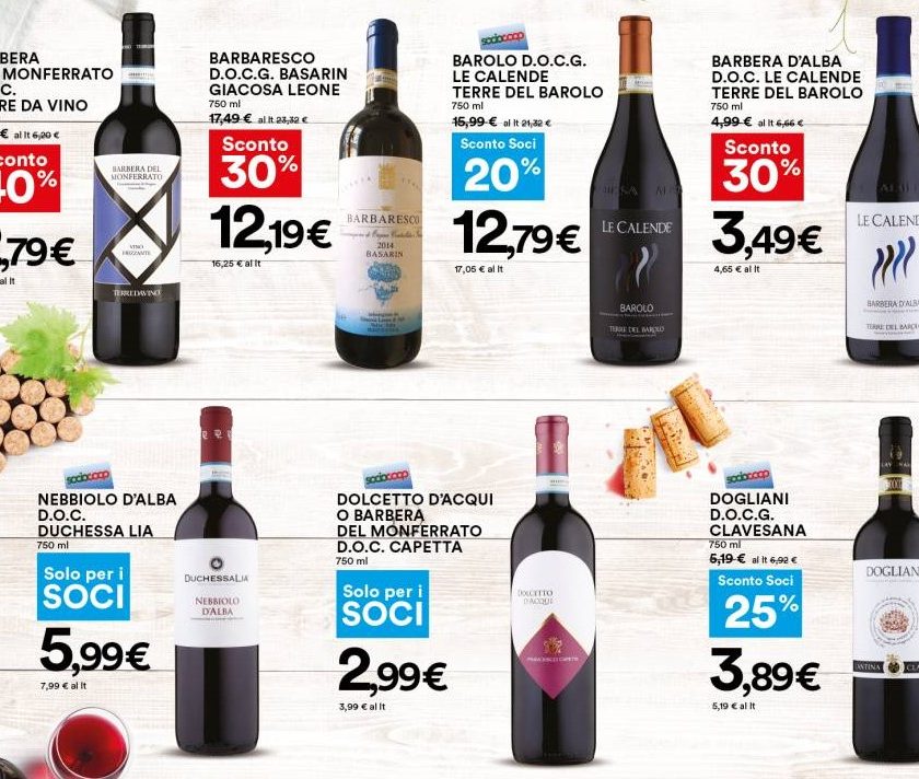 Piu Halloween che vino in promozione sui volantini di fine ottobre 2021
