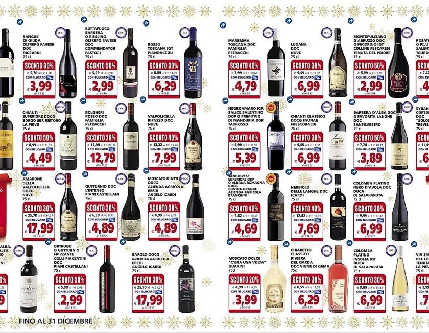 Capodanno 2022 che vino scegliere al supermercato I vini in offerta da non perdere