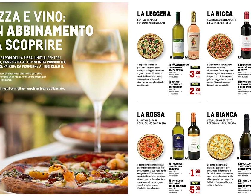 Il vino con la pizza il catalogo di Metro che stuzzica i ristoratori italiani e provoca le cantine editoriale davide bortone