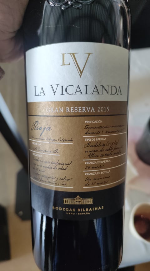 Rioja Doc La Vicalanda Gran Reserva 2015, Bodegas Bilbaínas - Viña Pomal