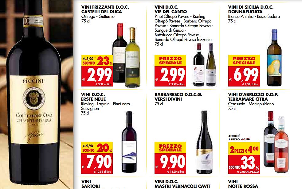 Donnafugata ravviva le offerte al supermercato tutti i vini da non perdere