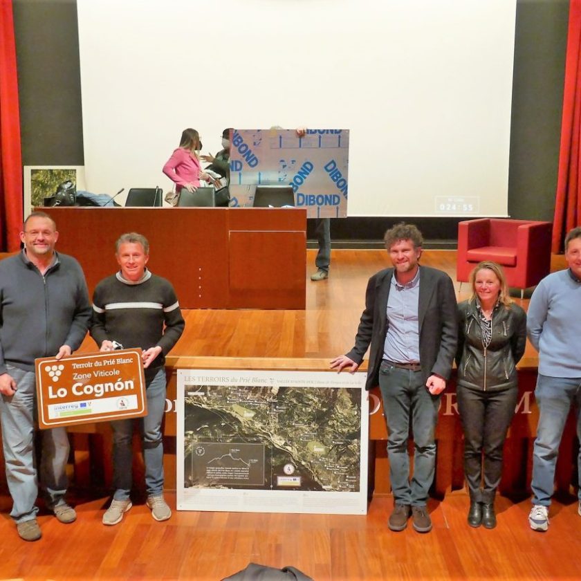 I Terroir del Prie blanc 8 pannelli per gli enoturisti a La Salle e Morgex ultima iniziativa Cervim progetto Interraced Net