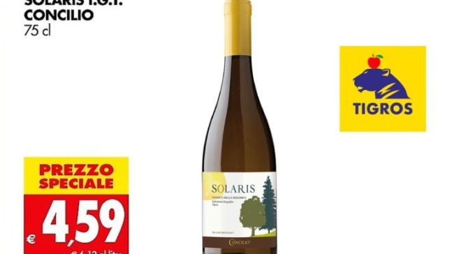 I vini da varietà resistenti Piwi sbarcano al supermercato: da Tigros il Solaris di Concilio (in promo)