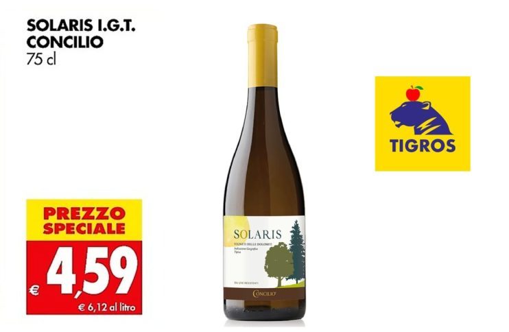 I vini da varietà resistenti Piwi sbarcano al supermercato: da Tigros il Solaris di Concilio (in promo)