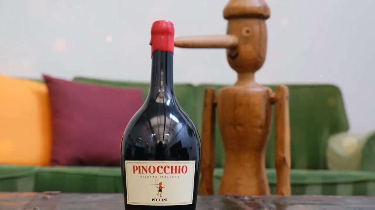 Pinocchio, il nuovo vino di Piccini 1882 sugli scaffali Carrefour da agosto vino rosso d Italia ricetta italiana