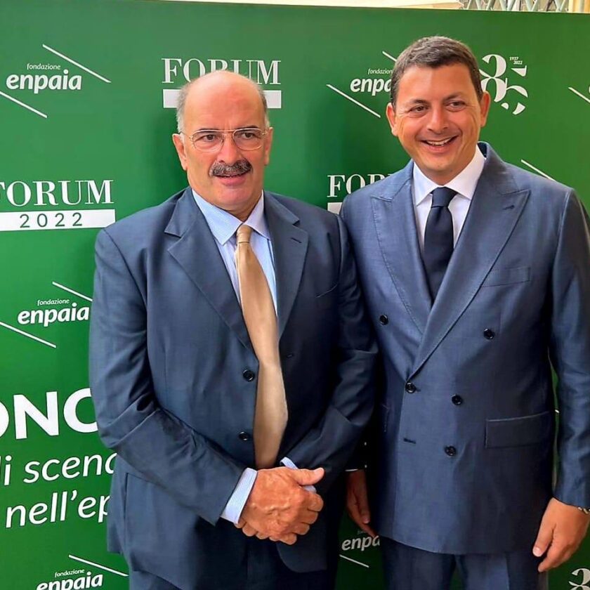 Masi Agricola cresce la quota di Enpaia Giorgio Piazza Presidente Roberto Diacetti Direttore Generale Fondazione