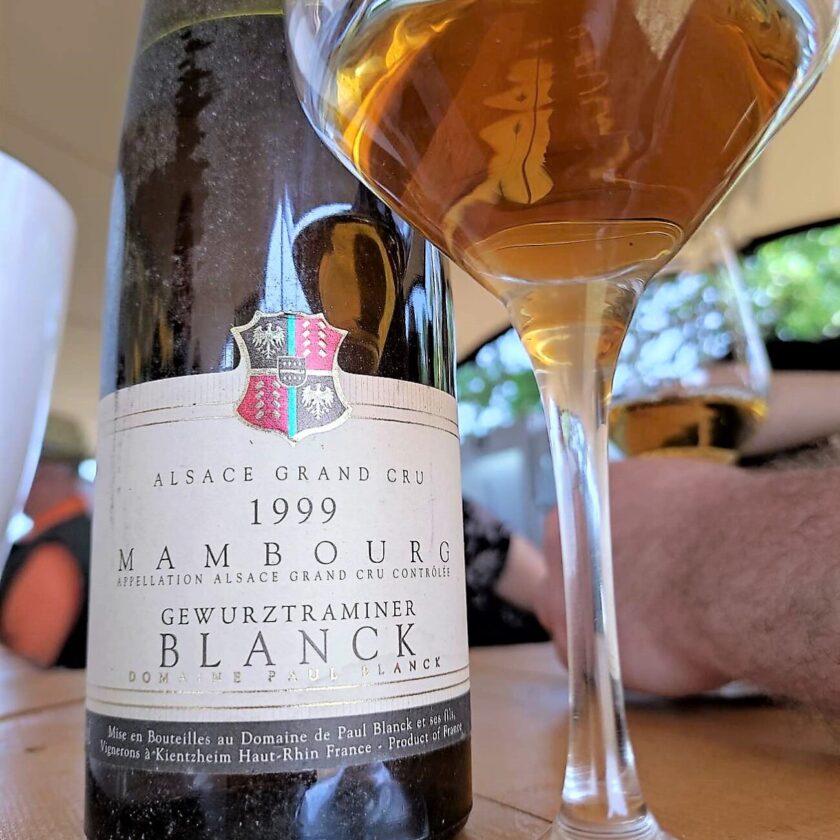 Domaine Paul Blanck Grand Cru Mambourg Gewurztraminer 1999 vins alsace vini alsazia Tournee des Terroirs 2023