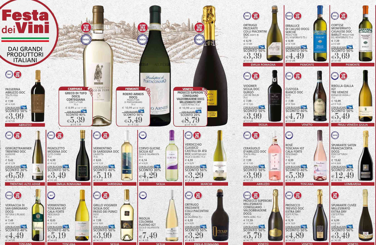 La Festa dei vini in promozione è dal Gigante tutti i vini da non perdere al super La Festa dei vini in promozione è dal Gigante tutti i vini da non perdere al super