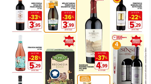 Volantini di fine agosto 2023 i vini in promozione nei supermercati italiani