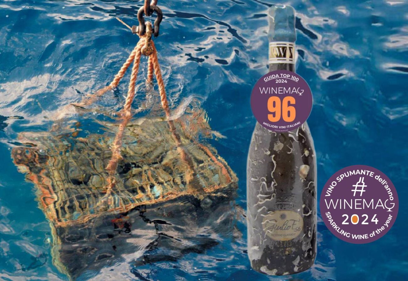 Il Miglior Metodo Classico italiano 2024 è Giulio F.56 Underwater dell'Az. Agr. Federici La Baia del Sole guida top 100 migliori vini italiani 