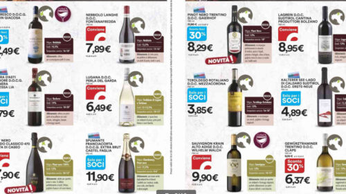 Sprint Esselunga, Ipercoop da sogno i vini da non perdere in promo al supermercato a fine ottobre 2023