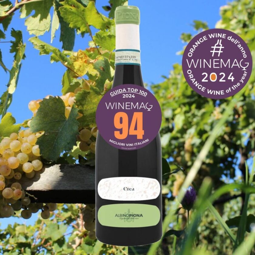 orange wine italiano dell anno e il Custoza Doc 2020 Crea Macerato di Albino Piona miglior vino macerato italiano top 100 vini italiani winemag