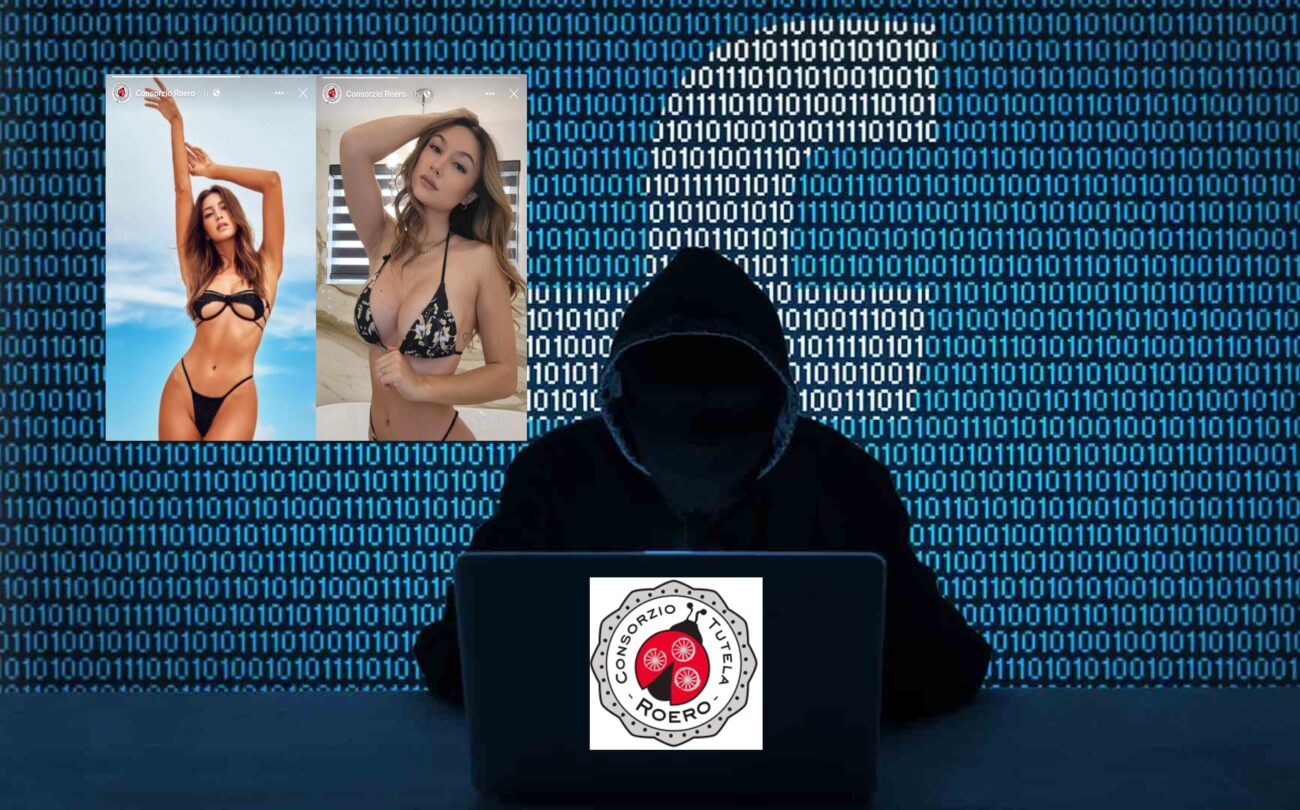 Consorzio Roero hackerato profilo Facebook immagini hot nelle stories