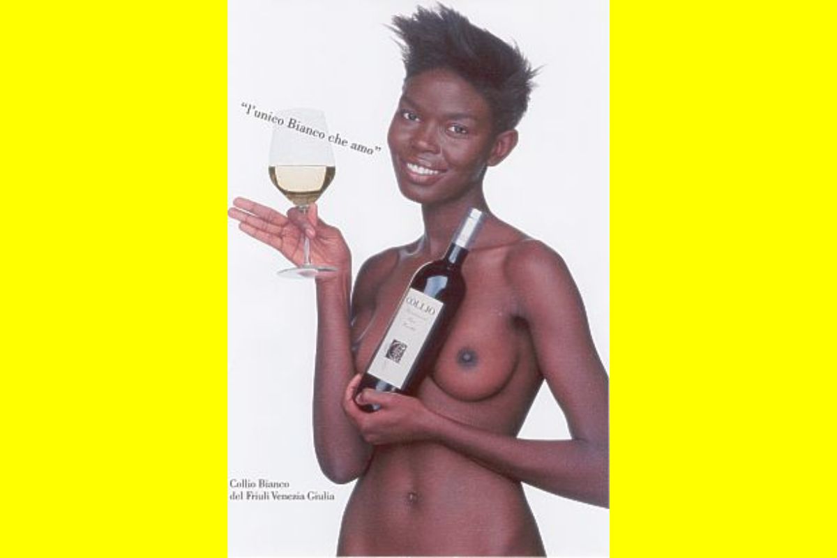 Oliviero Toscani campagna pubblicità scandalo Consorzio vini Collio noemi campbell marco felluga conte douglas attems Oliviero Toscani campagna pubblicità scandalo Consorzio vini Collio noemi campbell marco felluga conte douglas attems