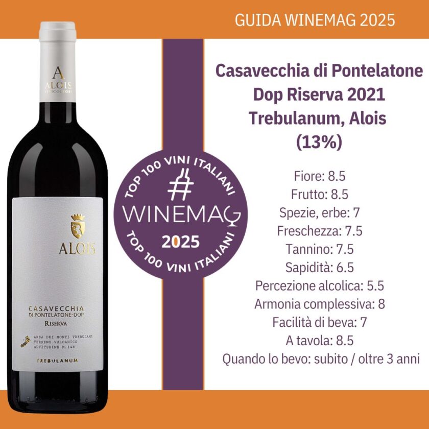 Casavecchia di Pontelatone Dop Riserva 2021 Trebulanum Cantine Alois
