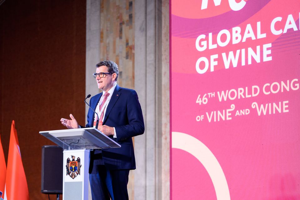 Oiv, aperto il 46° congresso in Moldova. A Chișinău l'evento dell'Organizzazione Internazionale della Vite e del Vino John_Barker_OIV_DG_46_OIV_Congress_Official_openingWine-of-Moldova